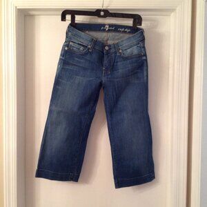 7 For All Mankind Crop Dogo Jeans Pants 27
